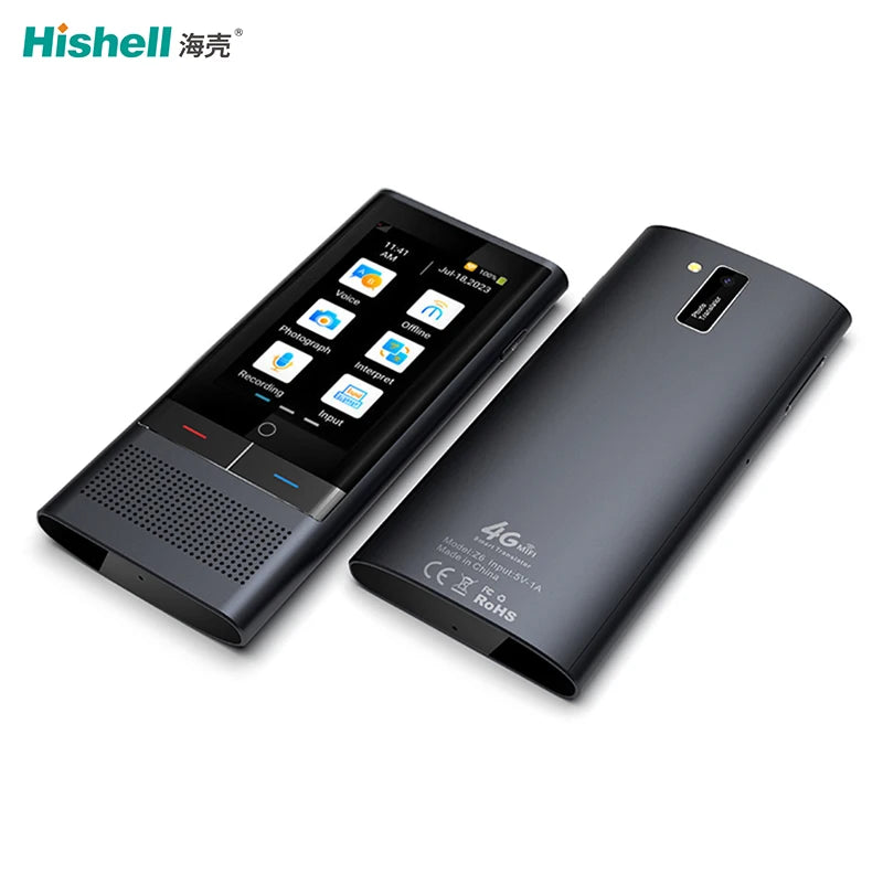 Z6 4G Version Smart Voice Translator 2.8 Inch Touch Screen Portable 138 Languages Translating Machine for Business Travel