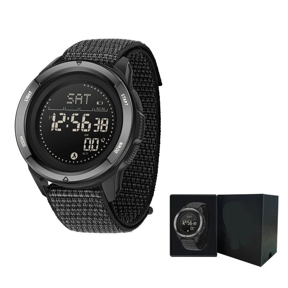 Men's Electronic Watch Sports Creative Compass Waterproof Alarm Clock Date Luminous Outdoor Digital Watches for Men