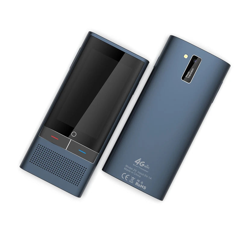 Z6 4G AI Translator Touchscreen Real-Time 138 Languages Voice Translation 19 Offline Modes 0.2s Speed 2000mAh Battery for Travel