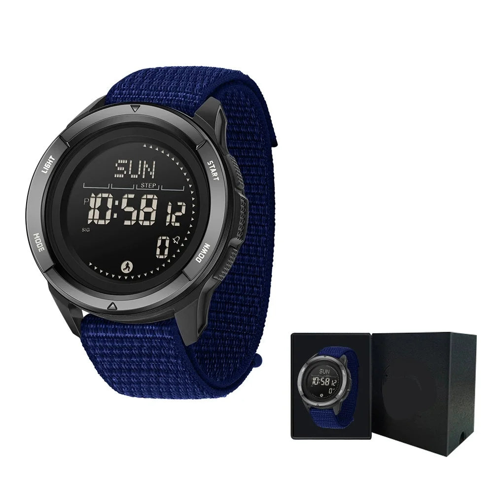 Men's Electronic Watch Sports Creative Compass Waterproof Alarm Clock Date Luminous Outdoor Digital Watches for Men