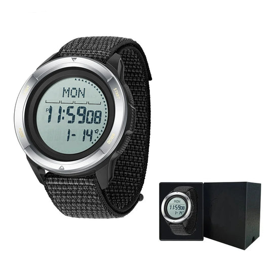 Men's Electronic Watch Sports Creative Compass Waterproof Alarm Clock Date Luminous Outdoor Digital Watches for Men