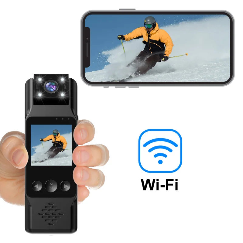 Xiaomi Sports Camera Portable Mini Camera 4K HD Wifi Magnetic Back Clip Digital Video Recorder Worn Body Cam Night Vision DVR