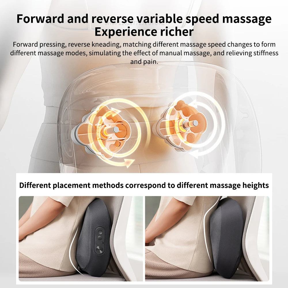 NEW Xiaomi Mijia Smart Waist Massager Back Massager Hot Compress Shoulder and Neck Massage ulti-gear Adjustment MiHome APP
