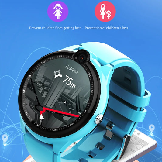2024 best selling Kids 4G Smart Watch SOS GPS Location Tracker Video Call Chat Camera Sim Card Waterproof Smartwatch for Child