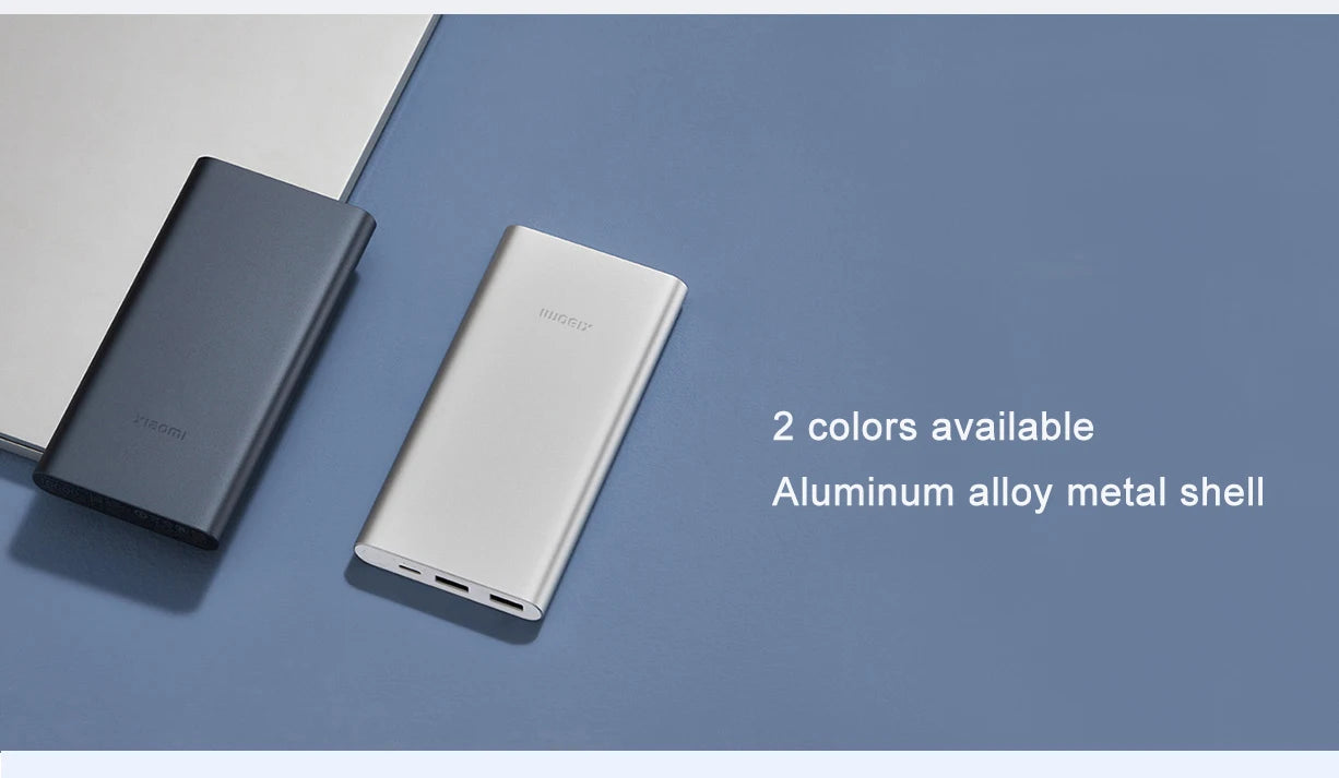 Xiaomi 10000mAh 22.5W Power Bank, 3 Ports, USB-C Fast Charging, Aluminum Alloy, Support Low Current Mode, For iPhone 16 15 14 13