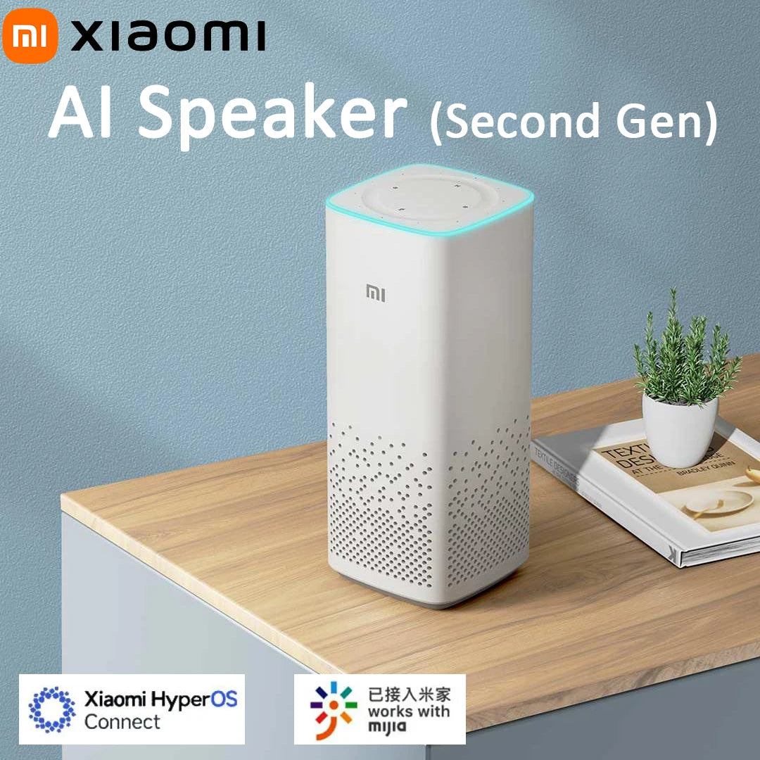 Xiaomi AI Speaker Second Gen Xiaoai Smart Speaker Bluetooth 5.0 Audio Mesh Gateway Voice Remote Control Work with Mi Home APP CN