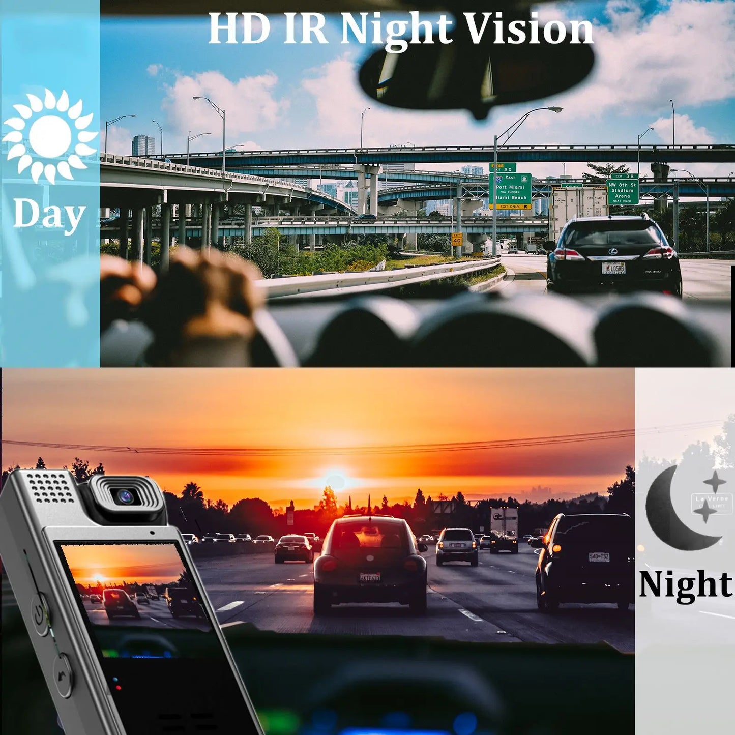 8K HD Portable Mini Action Camera Wifi Back Clip 180° Rotatable IR Night Vision Sports Cam Travel Bicycle Driver Video Recorder