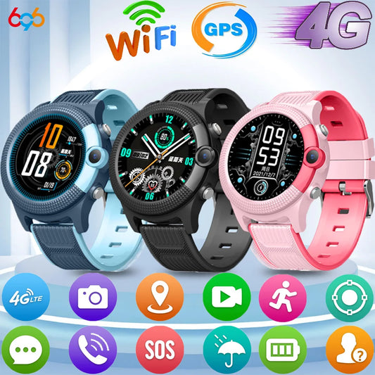 New 4G Kids Smart Watch Waterproof HD Video Call SOS GPS LBS WIFI Location Tracker Remote Monitor Children Smartwatch Boy Girl