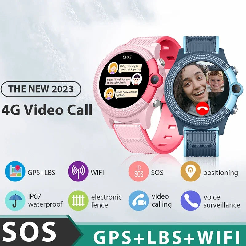 Xiaomi Mijia Kids Smart Watch GPS Tracker Baby 4G SIM Smart Watch Child Video Call Monitor SOS Wristband for Student School Gift