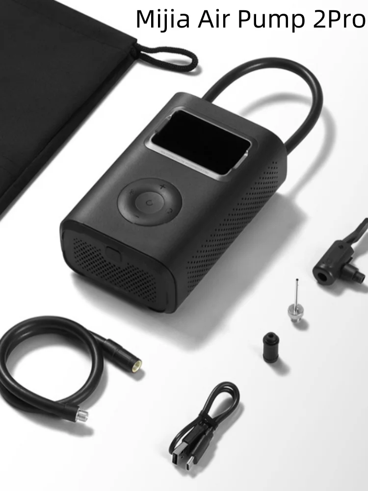 Xiaomi Mijia Air Pump 2 Portable Car & Bicycle Inflator with Tire Pressure Detection 150PSI 2000mAh Rechargeable PreSet Function