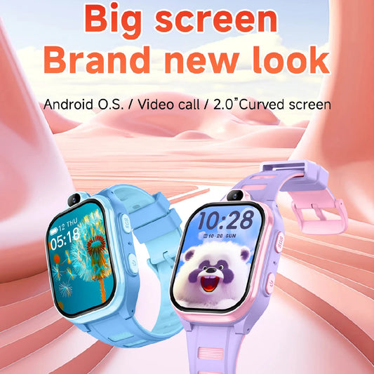 4G Smart Watch Kids GPS WIFI Video Call SOS APP Download Child Smartwatch Monitor Tracker Location Phone Watch Boys Girls Gifts