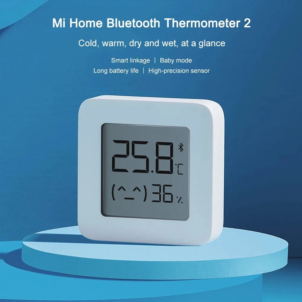 Xiaomi Smart Hygrometer Thermometer 2 Bluetooth Wireless Electric Digital Hygrometer Thermograph With Mijia APP Smart Home MI
