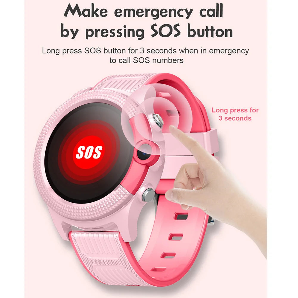 New 4G Kids Smart Watch Waterproof HD Video Call SOS GPS LBS WIFI Location Tracker Remote Monitor Children Smartwatch Boy Girl