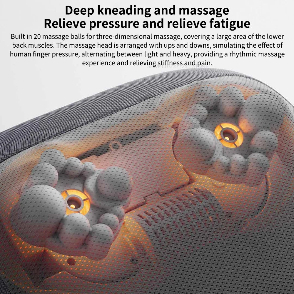 NEW Xiaomi Mijia Smart Waist Massager Back Massager Hot Compress Shoulder and Neck Massage ulti-gear Adjustment MiHome APP