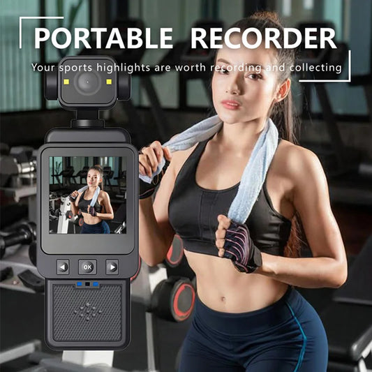Xiaomi 8K Handheld Sports Camera 180 ° Rotating Mini Portable Anti-shake Camera HD Display WiFi Wearable Night Vision Camera