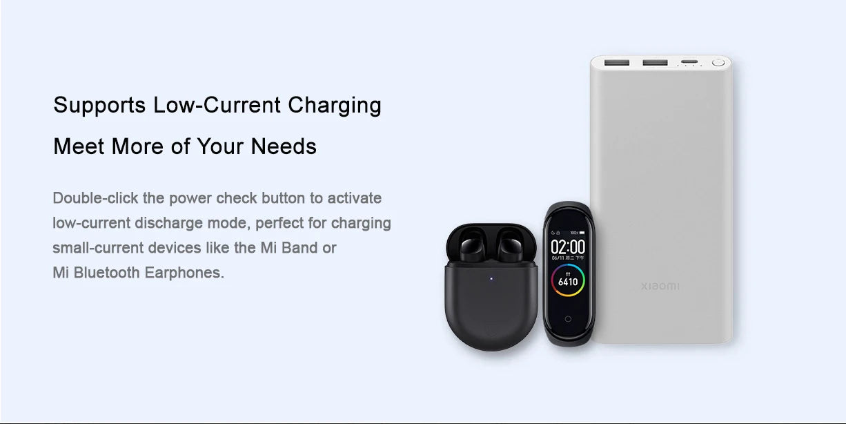 Xiaomi 10000mAh 22.5W Power Bank, 3 Ports, USB-C Fast Charging, Aluminum Alloy, Support Low Current Mode, For iPhone 16 15 14 13