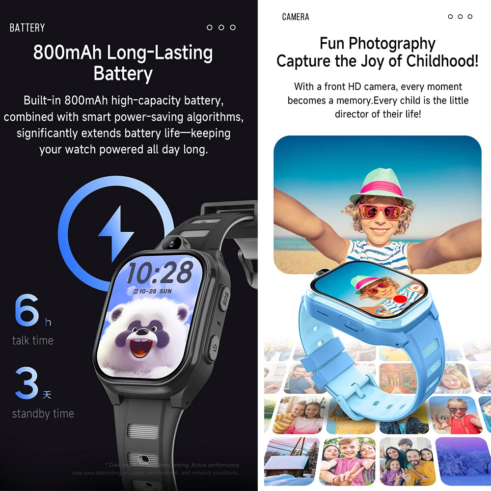 4G Smart Watch Kids GPS WIFI Video Call SOS APP Download Child Smartwatch Monitor Tracker Location Phone Watch Boys Girls Gifts