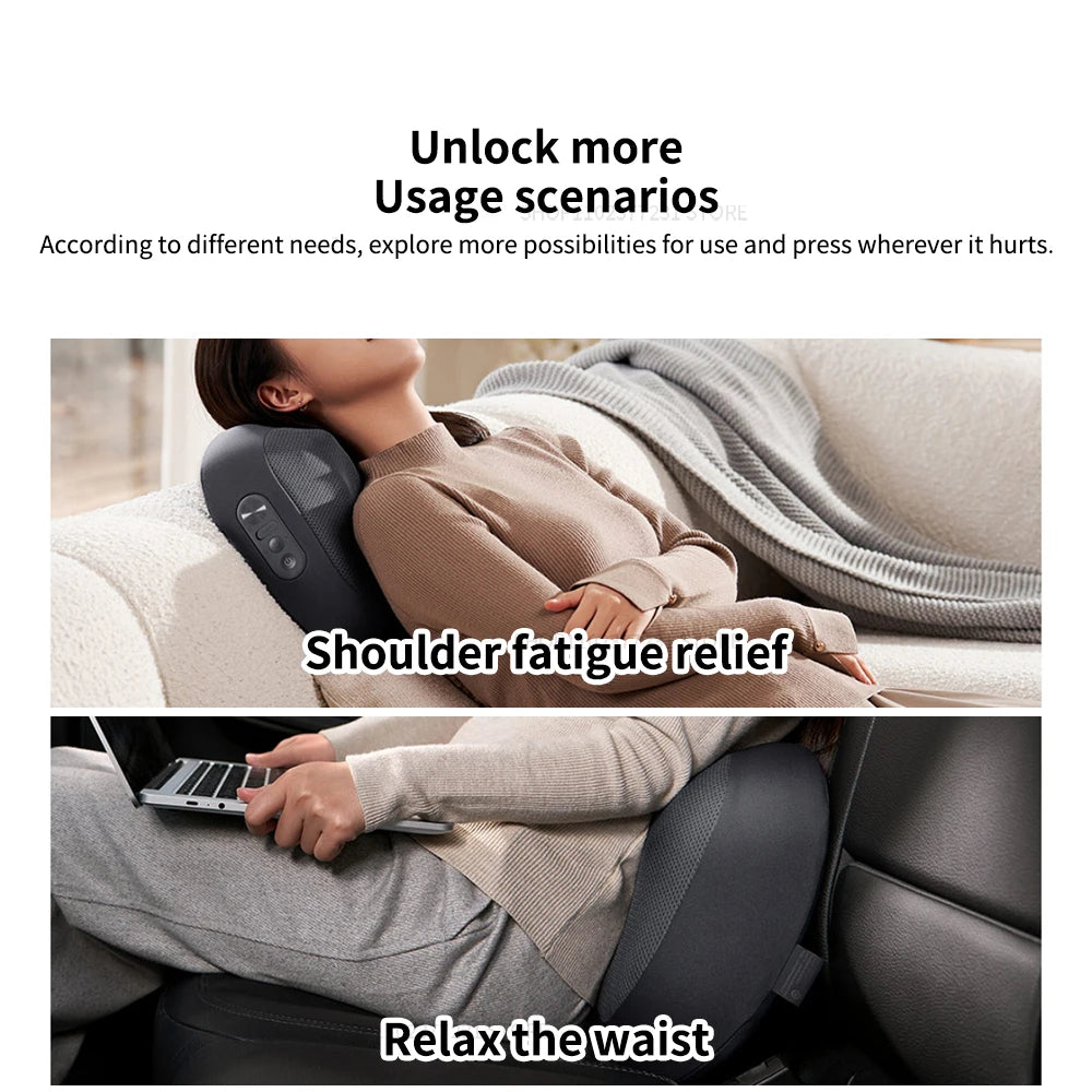 NEW Xiaomi Mijia Smart Waist Massager Back Massager Hot Compress Shoulder and Neck Massage ulti-gear Adjustment MiHome APP