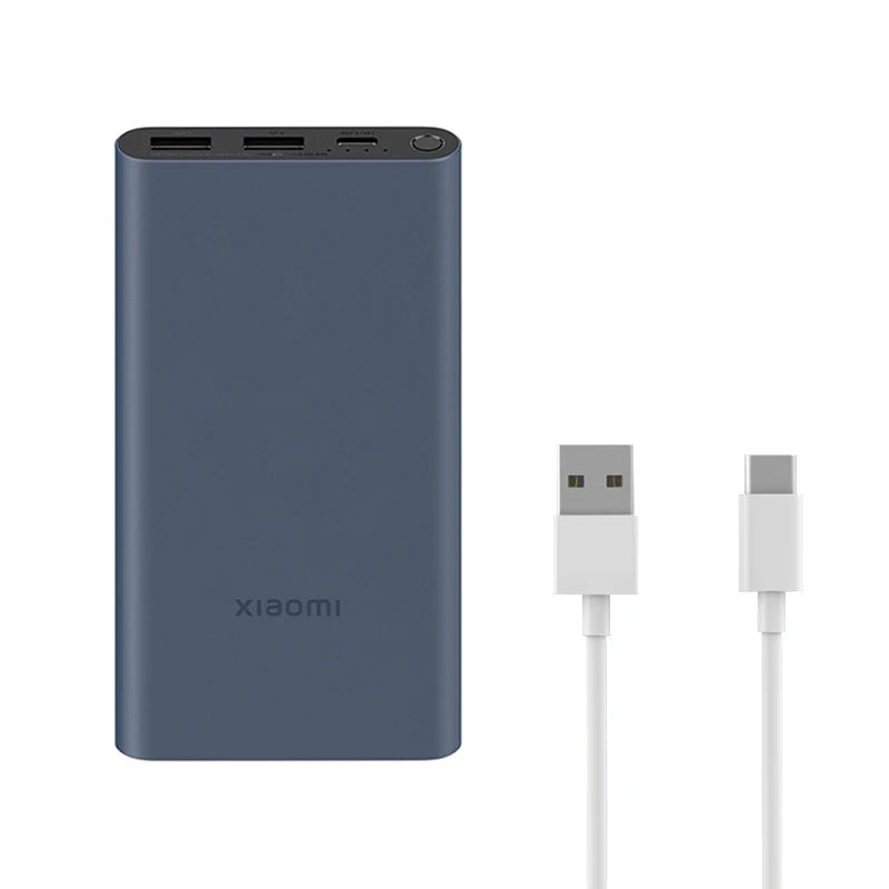 Xiaomi 10000mAh 22.5W Power Bank, 3 Ports, USB-C Fast Charging, Aluminum Alloy, Support Low Current Mode, For iPhone 16 15 14 13