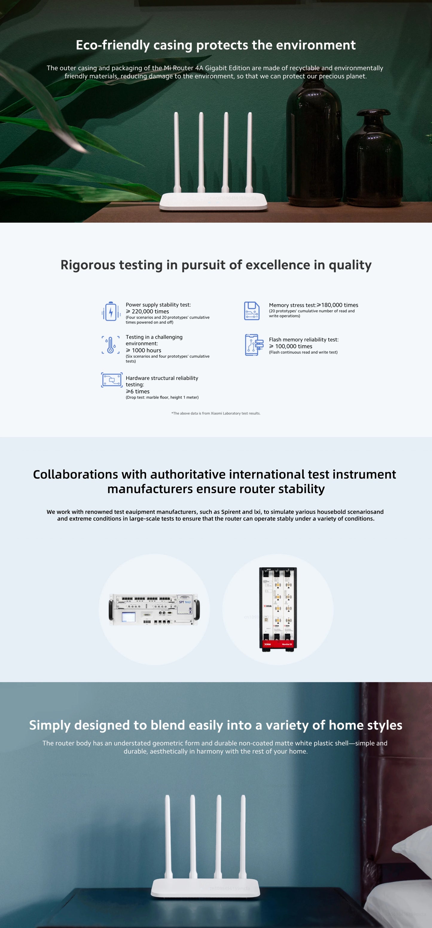 Xiaomi Router 4A Gigabit Edition 1000M 100M 5GHz 2.4GHz WiFi ROM 16MB DDR3 64MB 128MB High Gain 4 Antennas Remote Mi APP Control