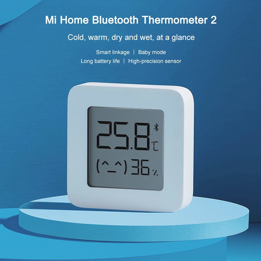 Xiaomi Smart Hygrometer Thermometer 2 Bluetooth Wireless Electric Digital Hygrometer Thermograph With Mijia APP Smart Home MI