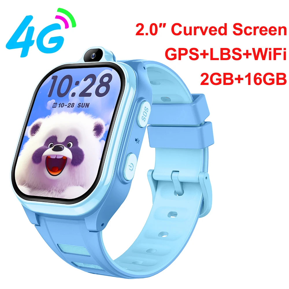4G Smart Watch Kids GPS WIFI Video Call SOS APP Download Child Smartwatch Monitor Tracker Location Phone Watch Boys Girls Gifts