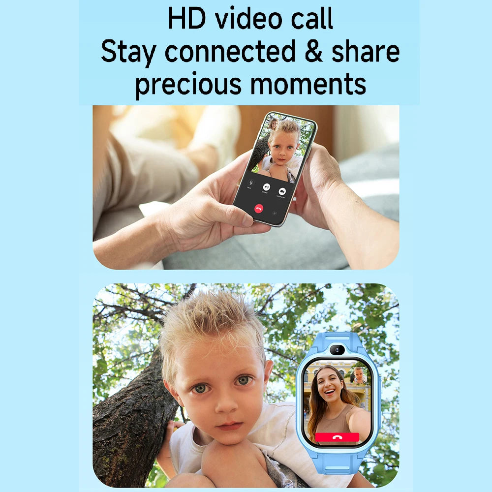 4G Smart Watch Kids GPS WIFI Video Call SOS APP Download Child Smartwatch Monitor Tracker Location Phone Watch Boys Girls Gifts