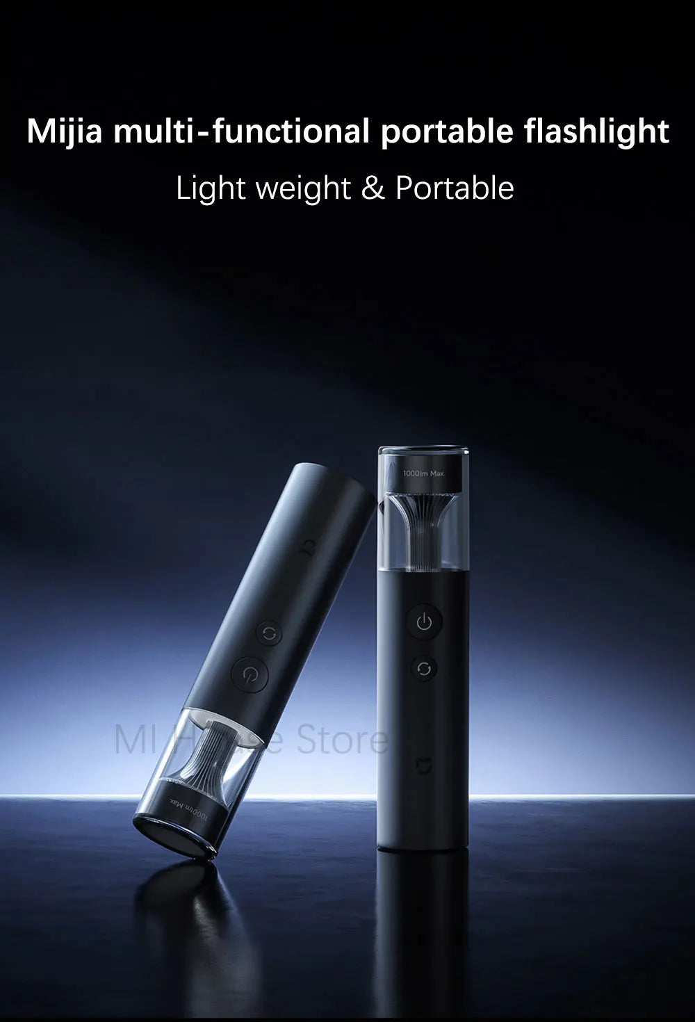 Xiaomi Mijia Flashlight Multi Functional 4in1 Rechargeable 3100mAh 1000 lumen IP65 Waterproof Emergency Light Outdoor