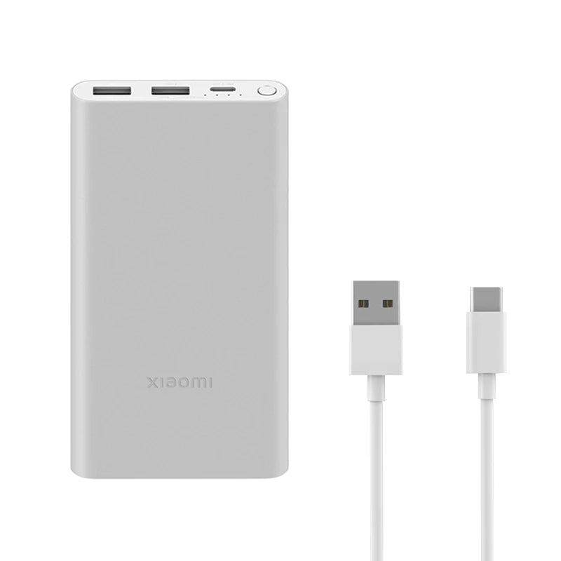 Xiaomi 10000mAh 22.5W Power Bank, 3 Ports, USB-C Fast Charging, Aluminum Alloy, Support Low Current Mode, For iPhone 16 15 14 13