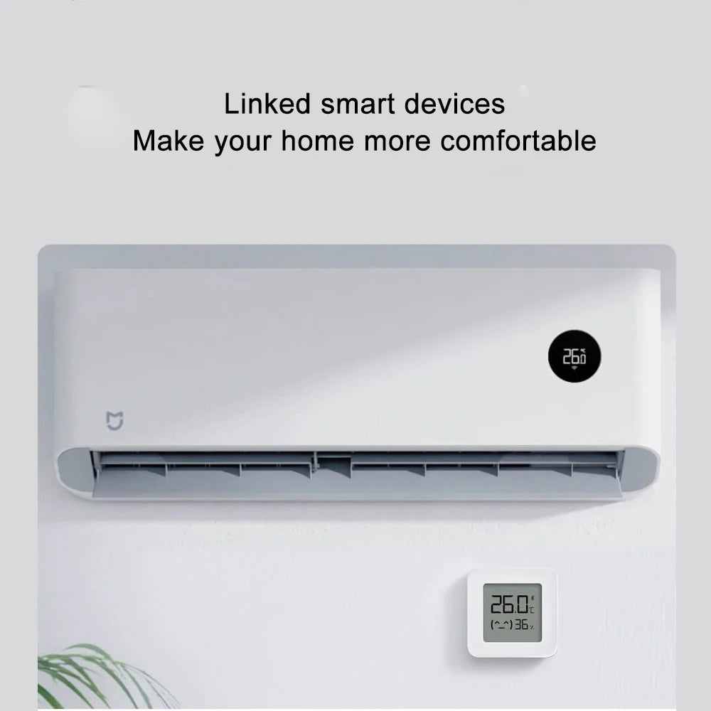 Xiaomi Smart Hygrometer Thermometer 2 Bluetooth Wireless Electric Digital Hygrometer Thermograph With Mijia APP Smart Home MI