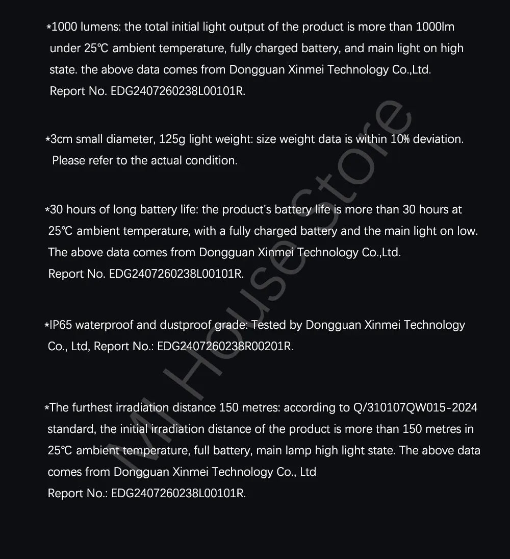 Xiaomi Mijia Flashlight Multi Functional 4in1 Rechargeable 3100mAh 1000 lumen IP65 Waterproof Emergency Light Outdoor