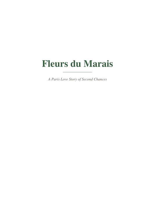Fleurs du Marais — A Paris Love Story (Printable PDF)